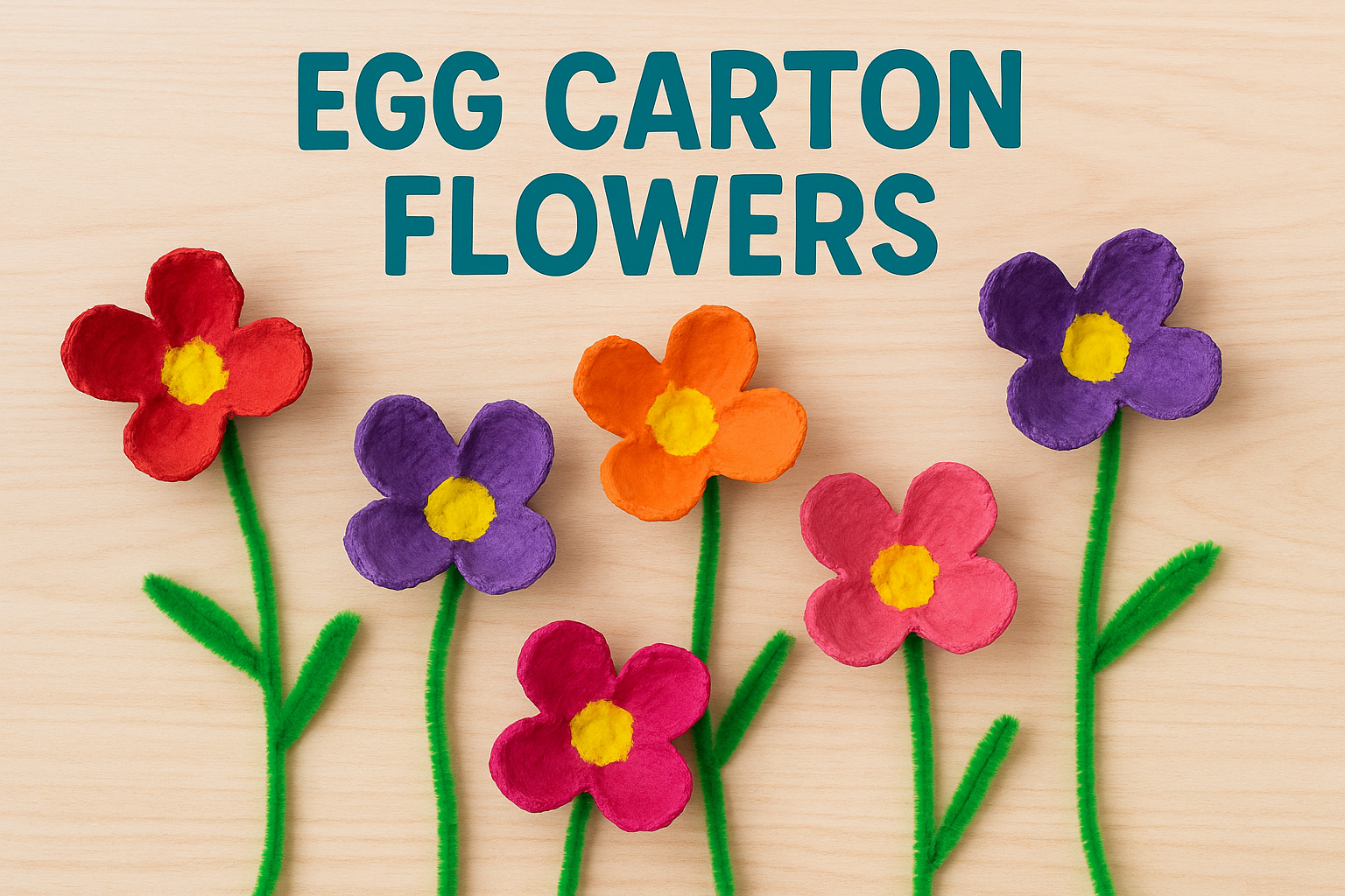Egg Carton Flowers