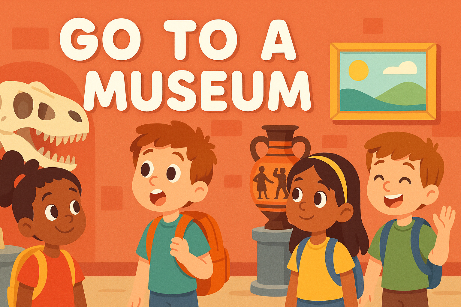 Kids at a museum