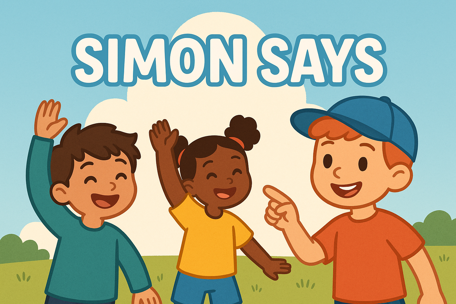 Children playing Simon Says
