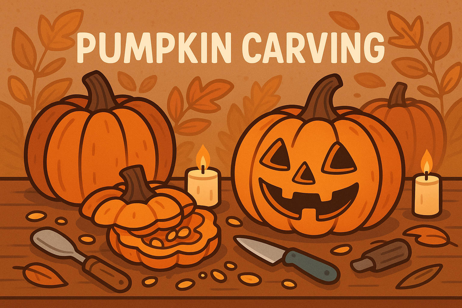 Carved pumpkins